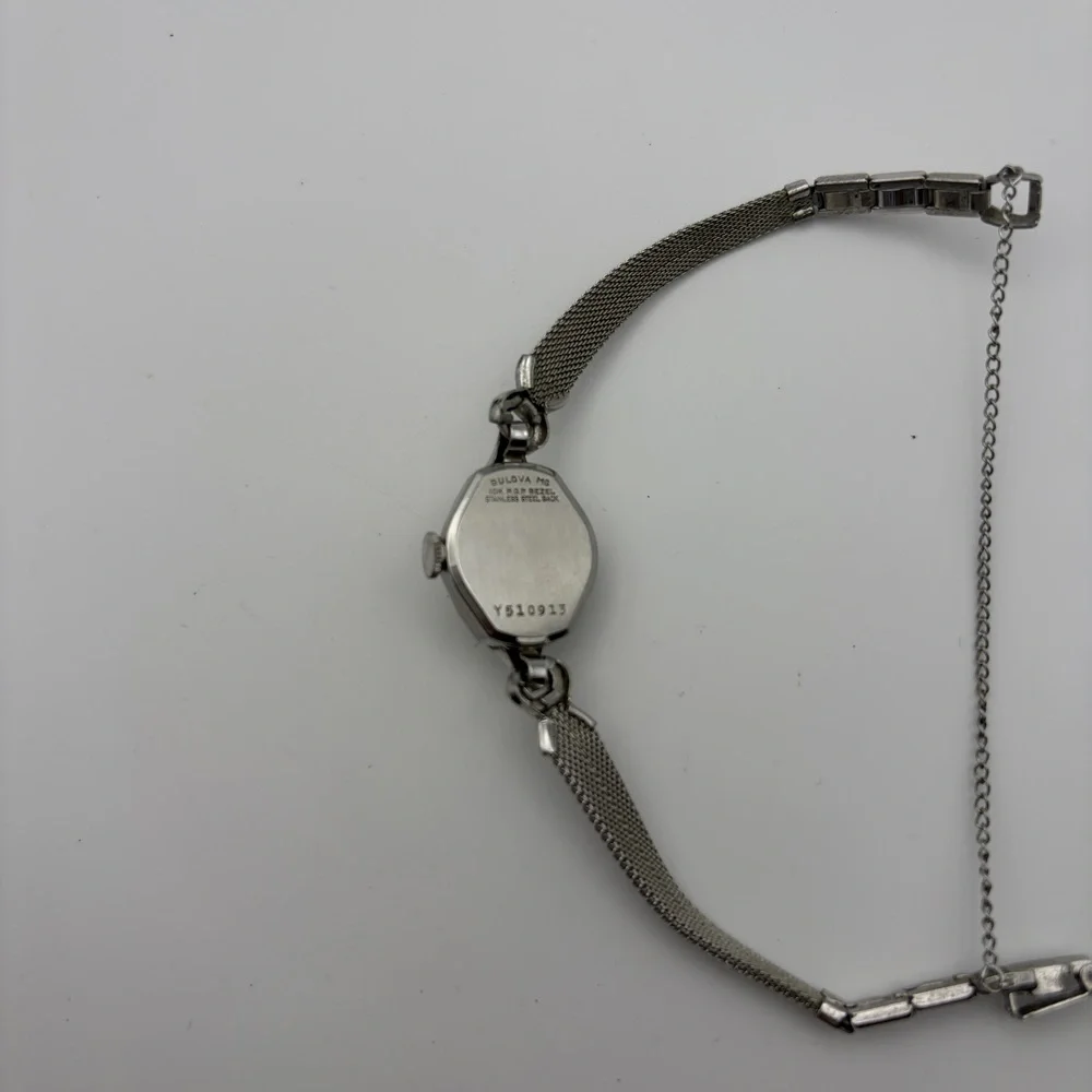 Vintage Bulova 10K RGP Women’s Watch for Parts Fully Wound Not Working